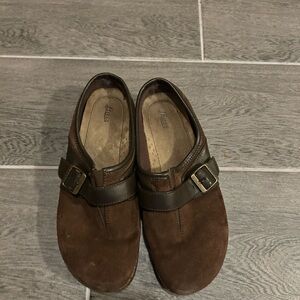 Bass  Brown Suede Loafers with Buckle - Size 9